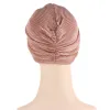 Nouveau musulman Hijab Turban torsion noeud bonnets Bonnet chapeau femmes chimio casquette foulard enveloppement perte de cheveux couverture écharpe intérieure Hijabs chapeaux