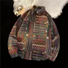 Mens Jackets Artista Camisa Cubana Vintage Solto 2024 Primavera e Autumn Woolen Coat arte de mangas compridas Casas de casas Men Shirts