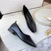 Jurk Schoenen 2024 Vrouw Comfortabele Vierkante Neus 4 cm Hak Vrouwelijke Rode Barefoot Mary Jane Casual Veelzijdige Zachte Werk Loafers