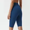 LU New Align Yoga da donna Sport a vita alta Speed Dry Hip Lift Naked Fitness Pantaloni da ciclismo sottili lululemmon