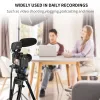 Microphones Boya BYM17R OnCamera Condenser Shotgun Microphone For DSLR Camcorder Streaming Audio Recorders Video Shooting Vlogging Podcast