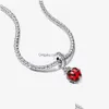 Srebrny Czerwony Ladybird Dangle Charm for Fit Charms Koraliki Bransoletki Biżuteria 792571c01 Klejnot Drop dostawa luźna dhnap