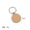 Keychains Cute Blank Round Rectangle Heart Natural Wooden Key Chain DIY Engrave Wood Tags Accessories Keyring Party Handmade Gifts Supplie