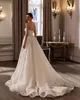 Elegant Strapless Wedding Dresses Lace Applique Bridal Gowns Bow A-Line Bride Dresses Sleeveless Sweep Train Custom Made Plus Size