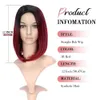 Synthetic Wigs Cosplay Wigs Short Wigs Straight Bob Wigs For Women Synthetic Hair Black Wig Red Blue Glueless Wig Heat Resistant Fiber Cosplay Wig Daily Use 240318