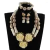 Necklace Earrings Set Fashion African Beads Jewelry Coral Bracelets For Mother's Dayri Gift LC010