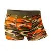 Underpants Men's Modal Underwear Breathable Stylish Camouflage Design Mid Waist Daily Wear Boxers For Outdoor Sports Panties Shorts