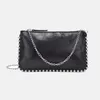 Shoulder Bags Mobile Phone Bag Crossbody 2024 Fashionable Blue Denim Rivet Chain One Small Square For Women