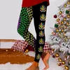 Damesleggings Damesmode Casual Herfst/winter Carnaval Splicing Print Hoge taille Yoga Herfst Zwangerschapsoutfits