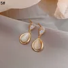 925 Silver Needle Opal Earrings Love flower Premium stud earrings