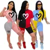 Tracksuits Women's Print Tracksude Sexig kläder Summer Suit Women Sports Suits Shorts Short Pants Outfit 24318