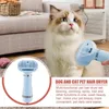 Secador de cabelo para cães e gatos, portátil, portátil, soprador para casa, alta velocidade, para cães e gatos