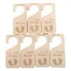 Party Decoration 7 Pcs Baby Closet Size Divider Wooden Organizers For Home Nursery