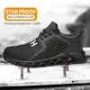 HBP Non-Brand Hot Selling Casual Trainers Steel Toe Safety Shoes for Men Protective Fashion Breathable Work Shoes