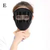 Cykelkappar Is Silk Sol Protection Mask med avtagbar solglasögon Summer Anti-UV Breattable Full Face Cover Outdoor Sport Equipment