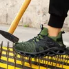 HBP Baba Olmayan Dokuma İşçi Koruma Ayakkabıları Hafif Kıdemli Anti-Sıdlı ve Giyim Dirençli Güvenlik Yazında Nefes Alabası Anti-