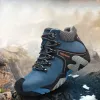 Buty Wysokiej jakości męskie buty turystyczne na zewnątrz wysoko top botki na polanie na zimę skóra wygodne buty trekkingowe męskie buty wspinaczkowe