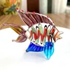 Colorful Crystal Glass Clown Fish Animal Figurines Miniature Hand Blown Sculpture Home Decor Accessories Christmas Gift 240314