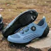 Обувь MTB Cycling Shoes Sneaker Blue Professional Bike Bike Bickess Bicycle Racing Selflocking Thos