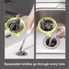 Diğer ev temizleme araçları aksesuarları 45cm boru tarama spiral fırçası banyo kanalizasyon saç yakalayıcı tıkanma deliği çıkarıcı aracı lavabo drenaj taşma 240318