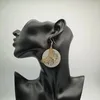 매달린 귀걸이 여성을위한 간단한 패션 여성 금색 나비 트렌디 빈티지 멀티 레이어 귀걸이