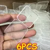 Schmuckbeutel 6PCS Mini-Quadrat-Aufbewahrungsbox Transparenter Kunststoff-Flip-Cover Kleines Gehäuse Juwelen Staubdichte Packboxen Großhandel