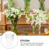 Vases Office Decor Acrylic Flower Arrangement Bucket Container Transparent Vase Decorative Centerpiece Simply