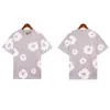 Camiseta clásica con estampado de Kapok Puff para hombre y mujer, camiseta informal con etiqueta, camiseta grande gris, roja y verde, verano 2024 240318