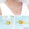 Ожерелья с подвесками, ожерелье из чистого золота, женское цветное простое, с маленькой талией, стиль продажи