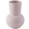 Vases Nordic White Ceramic Vase With Dried Flower Home Decoration Tabletop Floral Aesthetics Mariage For Flowers