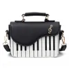 Bolsas de ombro Coreano Piano Design Mulheres Bolsa PU Couro Messenger Bolsa Moda Apertada Maquiagem Bolso Moeda Carteira