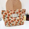 Kosmetiktaschen, einfache Blumenmädchen-Make-up-Tasche, Aufbewahrung, Reisen, tragbar, Kosmetik, Toilettenartikel, Organizer, tägliche Clutch, Handytasche