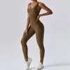 Lu Align Jumpsuit 2023 Yoga Lycra Fleared Romper Women Fiess Gym Överaller Pilates kläder Combinaison Femme Mono Mujer Brow