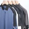 T-shirt Men in Summer Ice Silk Short Polo Casual Half Sleeved Shirt Versatile Top for Men's Clothing