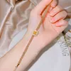 2024 Choucong Brand Ins Wedding Bracelets Vintage Jewelry 18K White Gold Fill Princess Cut Yellow 5A Cubic Zircon CZ Diamond Fashion Women Beach Bangle Gift