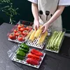 Storage Bottles Stackable Refrigerator Organizer Bins Reusable Food Containers Fridge Drawer In Home Kitchen Restaurant