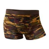 Onderbroek Modaal ondergoed voor heren Ademend slipje Heren Camouflage Middentaille Dagelijkse slijtage Boxers Shorts voor buitensporten
