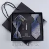 Designer Tie Silk Mens Formal Dress Casual Bowtie Gift Box Set Groom Korean Version Valentines Day Gifts for Boys Trend Cxin