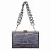 Umhängetaschen Transparente Designer-Handtaschen Dinner Bag Water Small Square One Shoulder Tote Chain Hand Held Womens 240311