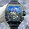 İkonik Watch Rm Watch Celebrity Watch RM011 AK TI Philips MARSA SINIRLI BLACK TITANIUM MALZEME MENS İZLEMECİ MEKANİK