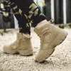 Scarpe stivali militari uomini stivali tattici stivali dell'esercito combattimento caviglia stivali antisciplici per escursionisti