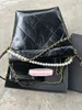 storage bags 19X20X6cm fashion pearl and chain bag with pouch classical 2c letter Organization makeup gift