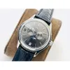Mondphasen clássico automático designers 39mm 8mm relógio de pulso masculino aço inoxidável pp5146 relógios de negócios cal324c 80