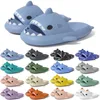 Kostenloser Versand Designer Shark Slides Sandale Slipper Slider für Männer Frauen Sandalen Slide Pantoufle Pantoletten Männer Frauen Hausschuhe Trainer Flip-Flops