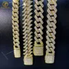 Groothandel Hip Hop Sieraden 20mm Luxe 10k 14k 18k Real Gold Plated Custom Solid Cubaanse Miami Cubaanse schakelketting voor mannen