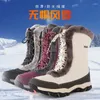 Fitnessschuhe Outdoor Kältebeständig Damen Wandern Winter High-Top Schneestiefel Wasserdichtes Leder Treeking Schuh Camping Jagd Sneaker