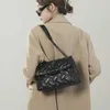Top Shoulder Bags Eagle Head Bag Womens Design Sense Diamond Grid Chain Flipped Small Square Single Crossbody Style Bags 240311