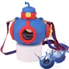 Vattenflaskor Kids Bottle Submarine Shaped Straw Portable Löstagbar Drinking Cup Fun and Functional For Students Boys