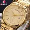 Chenxi Relógio de Ouro Homens de Negócios de Luxo Relógio Dourado À Prova D 'Água Única Moda Casual Quartz Masculino Vestido Relógio Presente 069ipg Y190622989