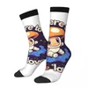 Herrstrumpor Funny Space Explorer Vintage Mushroom Harajuku Seamless Crew Sock Gift Mönster tryckt